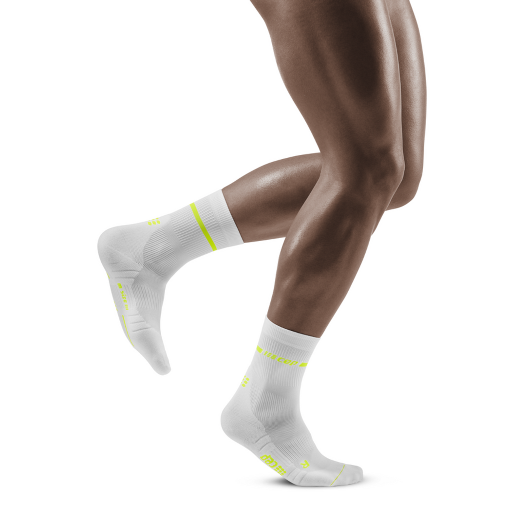 Neon Mid Cut Compression Socks, Men