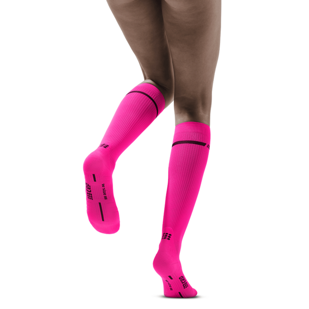 Neon Tall Compression Socks, Women