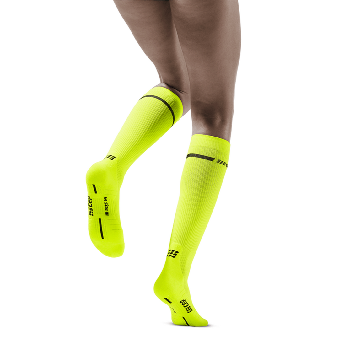 Neon Tall Compression Socks, Women