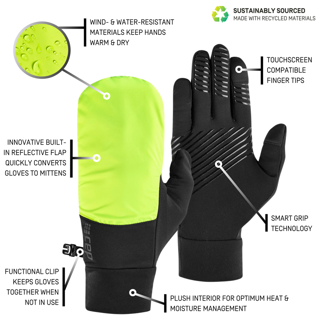 Cold Weather 2 in 1 Gloves CEP Athletic Compression Sportswear CEP Compression