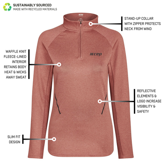 Cold Weather Quarter Zip Pullover, Women