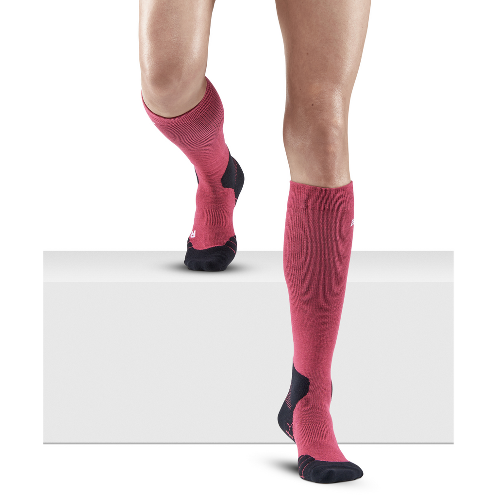 Hiking Light Merino Tall Compression Socks for Women