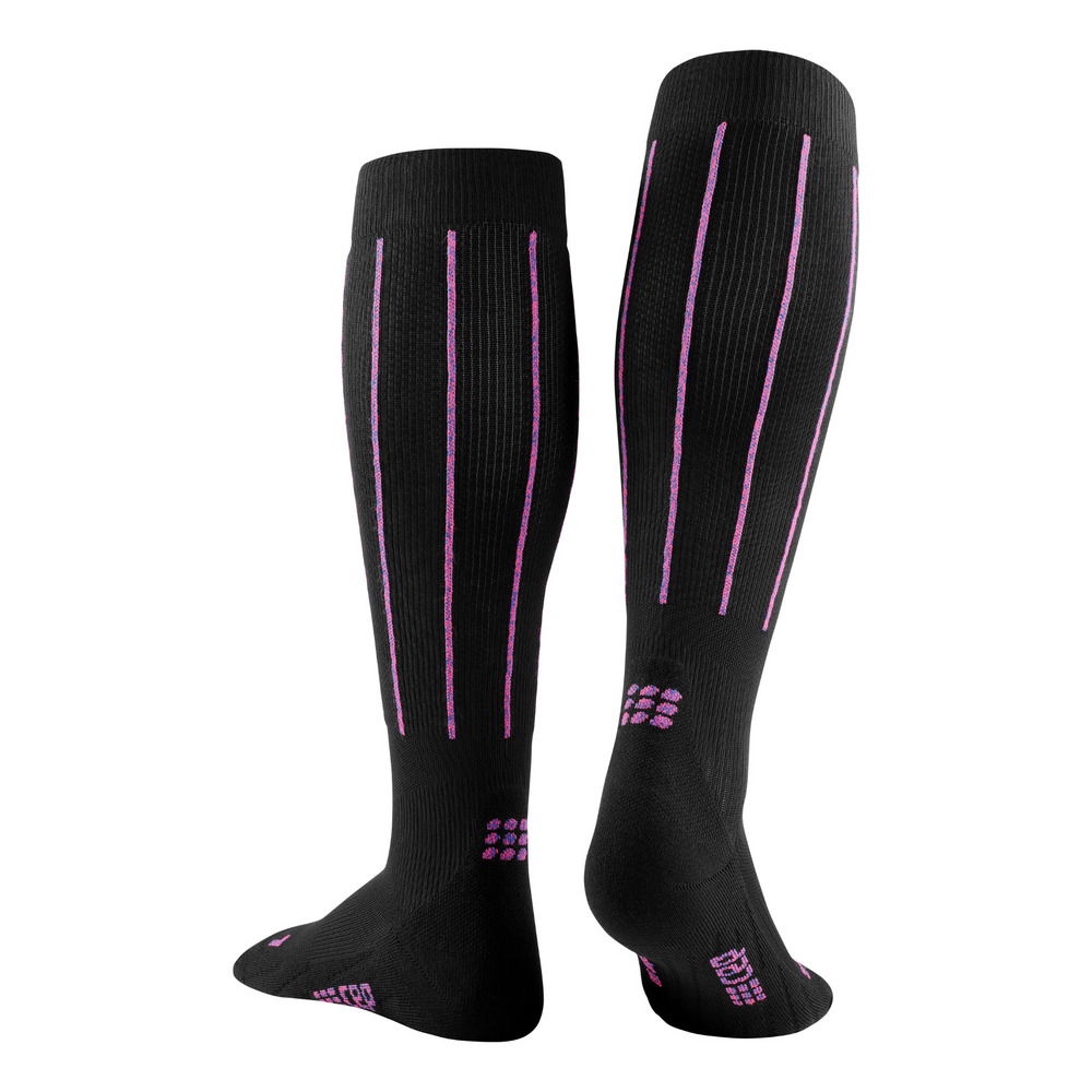 Pinstripe Tall Compression Socks, Women