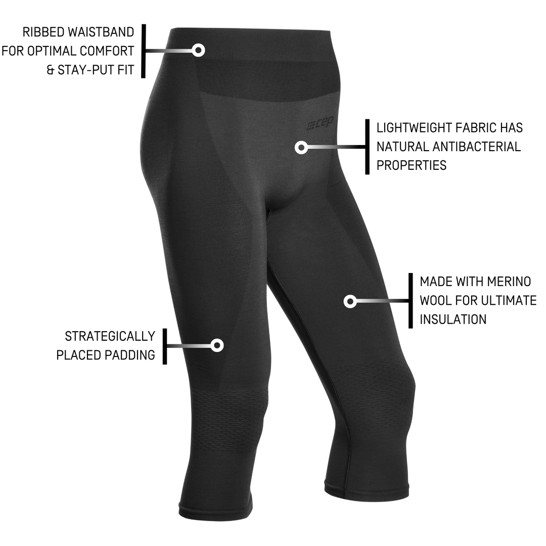 Legging 3/4 CEP Compression Touring - Men's clothing - Winter Sports