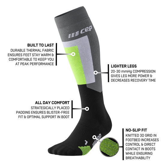 Ski Thermo Tall Compression Socks, Men