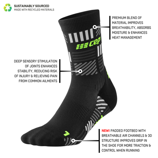 The Run Limited Edition Compression Mid Cut Socks, Women