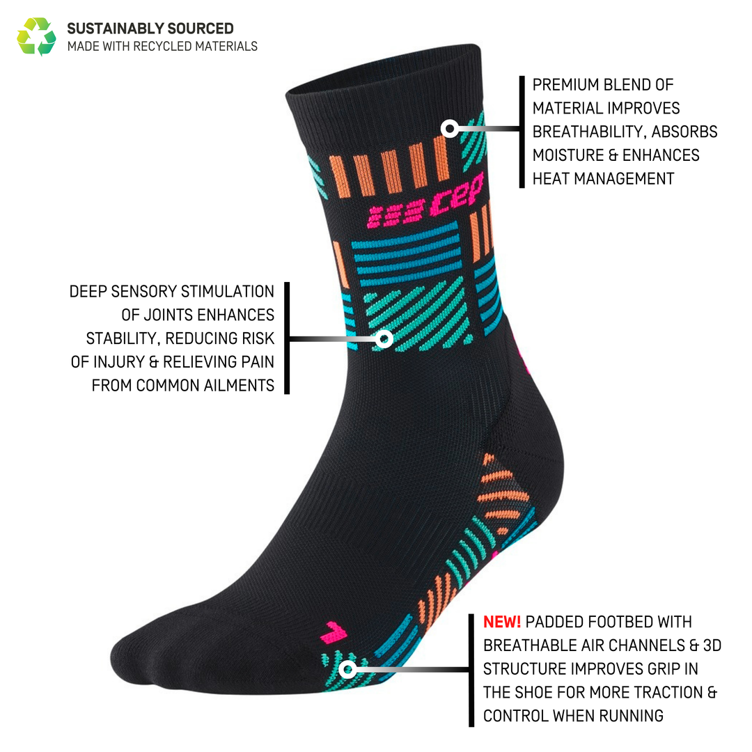 The Run Limited Edition Compression Mid Cut Socks, Women