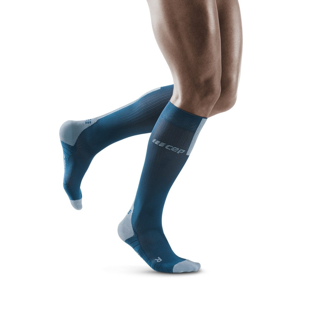 Tall Compression Socks 3.0, Men, Blue/Grey