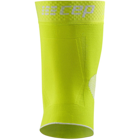 Compression Knee Sleeve, Lime/Grey, Back View