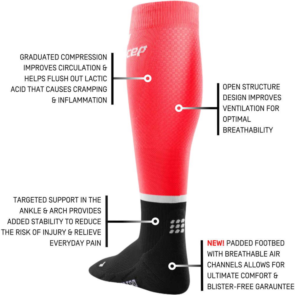 Graduated Compression Socks - Marathon Red –