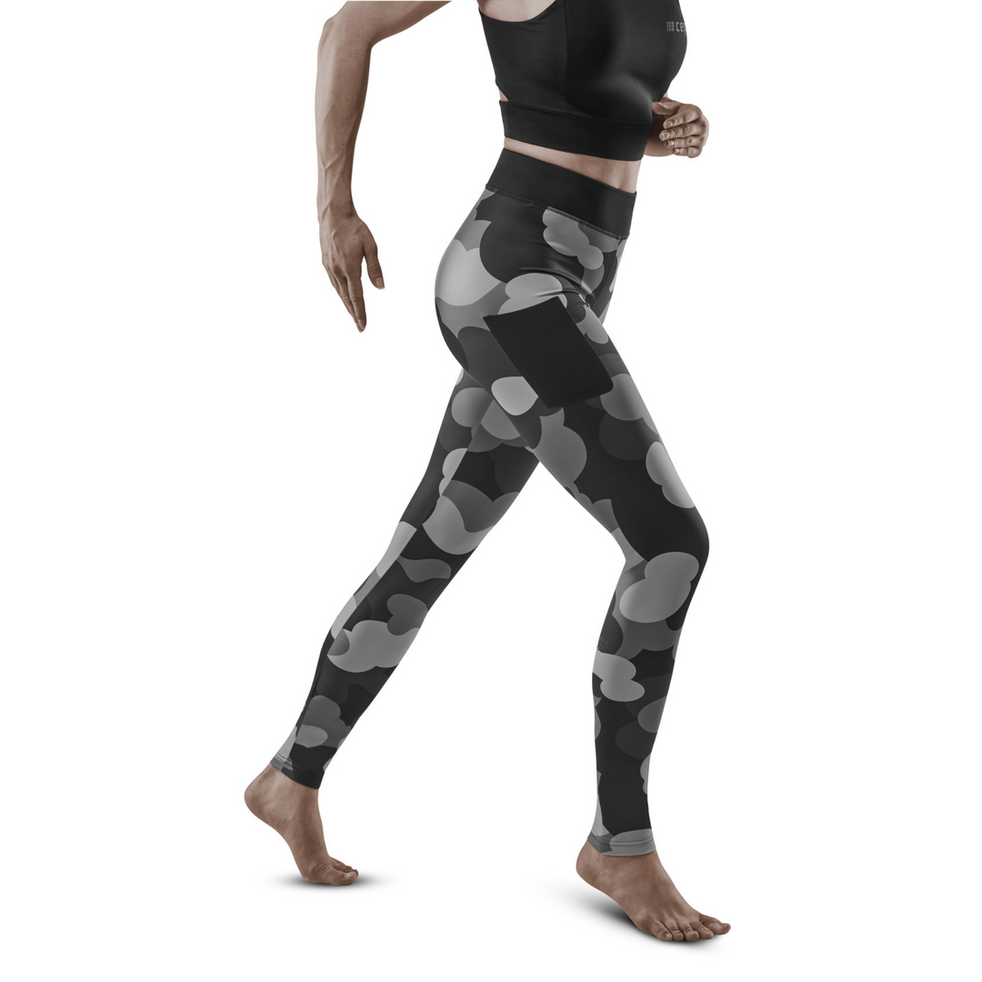 Only Onpcamille Train leggings, black and camo