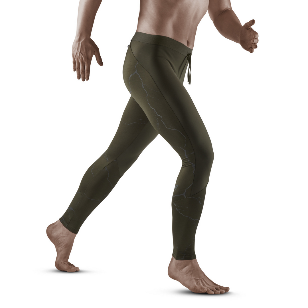 OEBLD Compression Pants Men UV Blocking Running Tights 1 or 2 Pack