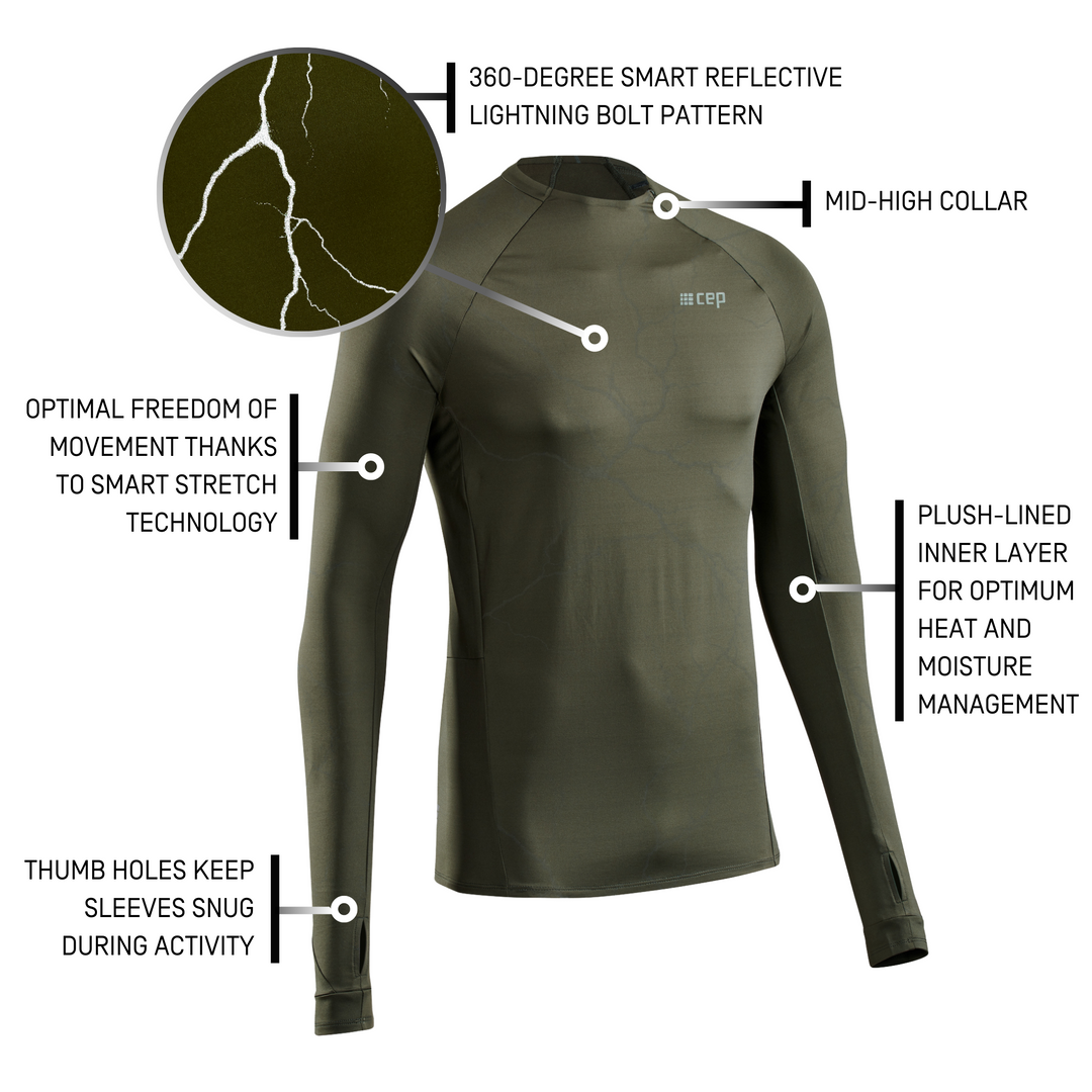 TSLA Men's Tactical V-Neck Long Sleeve Compression Shirts, Cool Dry  Athletic Wor
