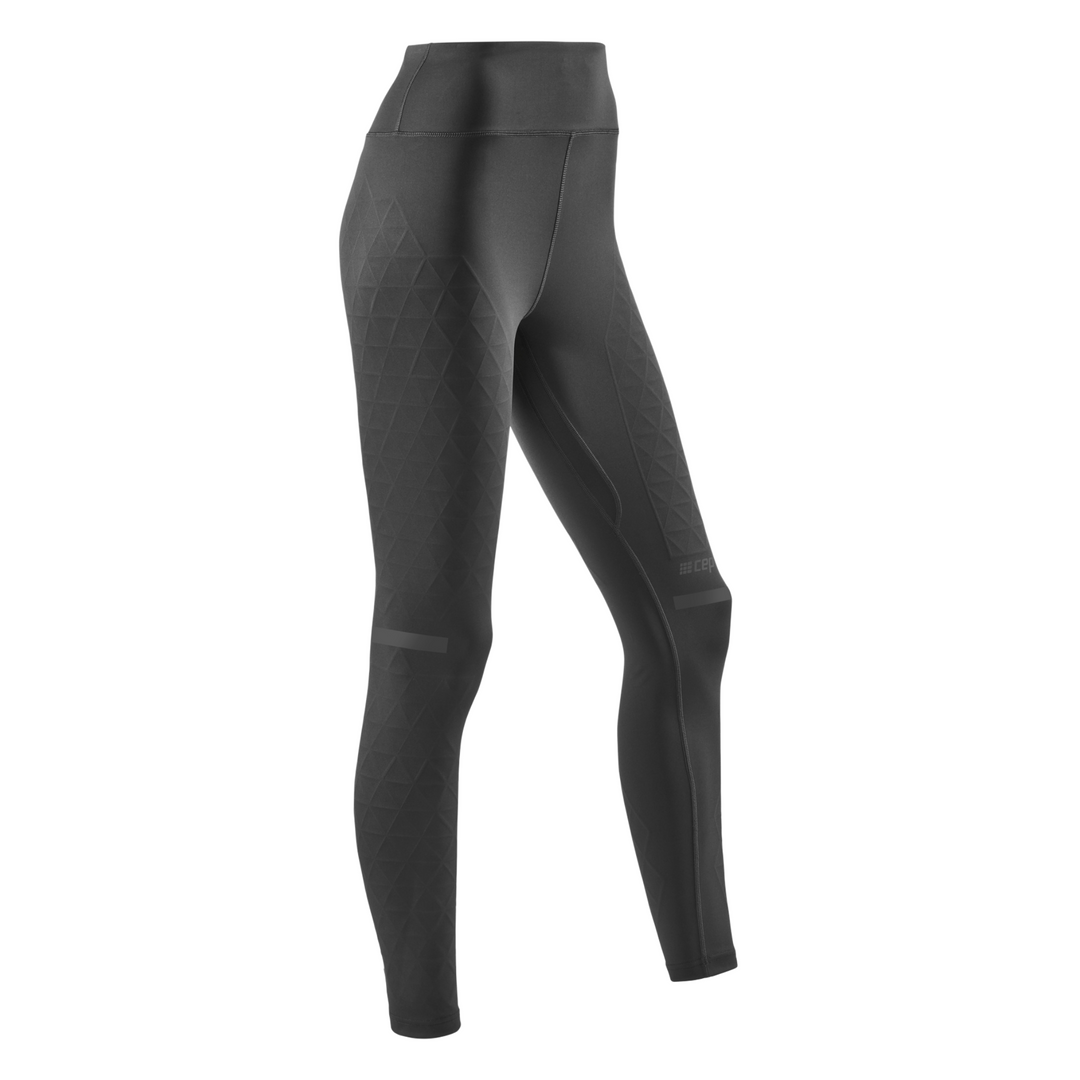 ASOS 4505 compression running tights with cut & sew in black